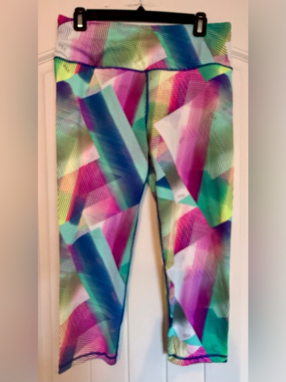 Women’s Multicolor Geometric Active Leggings